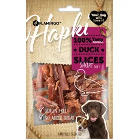   Flamingo Hapki Short Soft Slices Monoprotein Gabonamentes Jutalomfalat Kutyáknak (Kacsa) - 85 g