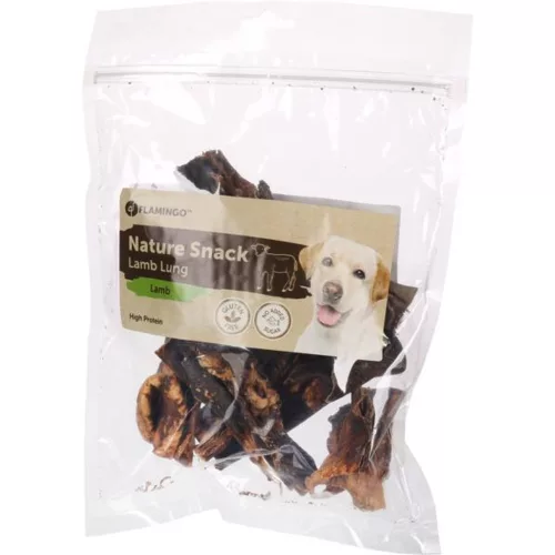 Flamingo Nature Snacks Báránytüdő Monoprotein Gabonamentes Jutalomfalat Kutyáknak - 200 g