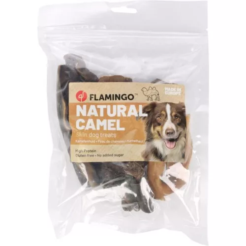 Flamingo Nature Snacks Tevebőr Monoprotein Gabonamentes Jutalomfalat Kutyáknak - 200 g