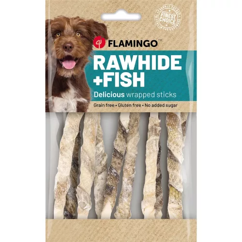 Flamingo Rawhide Stick Gabonamentes Jutalomfalat Kutyáknak (Halbőr) - 85 g