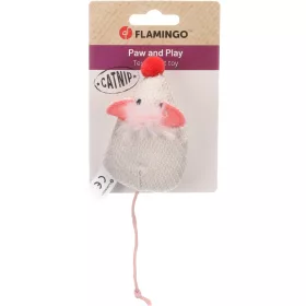   Flamingo Lovu Textil Egér Macskamentával Játék Macskáknak