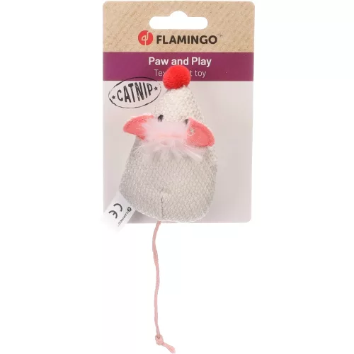 Flamingo Lovu Textil Egér Macskamentával Játék Macskáknak