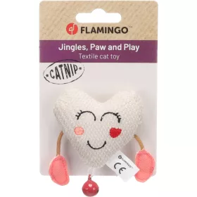  Flamingo Lovu Textil Szív Macskamentával Játék Macskáknak