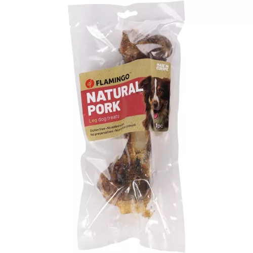 Flamingo Nature Snacks Sertéscsont Monoprotein Gabonamentes Jutalomfalat Kutyáknak - 260 g
