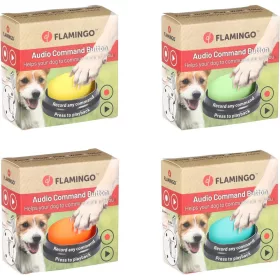   Flamingo Hangrögzítő Kommunikációs Gomb Játék Kutyáknak