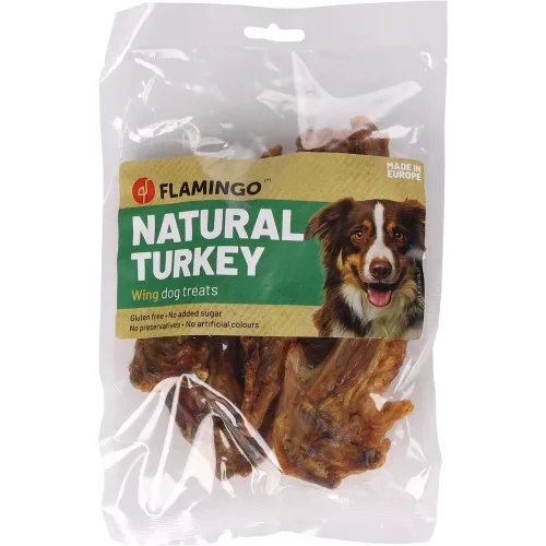 Flamingo Nature Snacks Pulykaszárny Monoprotein Gabonamentes Jutalomfalat Kutyáknak - 200 g