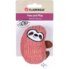 Flamingo Blaro Textil Lajhár Macskamentával Játék Macskáknak (Piros)