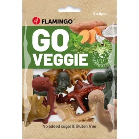   Flamingo Go Veggie Dino Mix Gabonamentes Jutalomfalat Kutyáknak (8 db) - 120 g