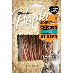   Flamingo Hapki Strips Jutalomfalat Macskáknak (Csirke és Hal) - 50 g