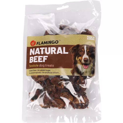 Flamingo Nature Snacks Szárított Marhahere Monoprotein Gabonamentes Jutalomfalat Kutyáknak - 200 g
