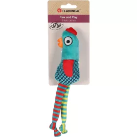   Flamingo Raibo Plüss Csirke Macskamentával Játék Macskáknak (Zöld)