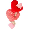 Flamingo Lieve Plüss Szívek Kötéllel Játék Kutyáknak