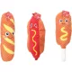 Flamingo Fofa Fast Food Plüss Baguette, Hot Dog és Csirkecomb Játék Kutyáknak