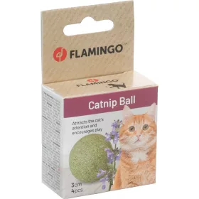  Flamingo Katti Macskamenta Golyó Játék Macskáknak (3 cm) - 4 db