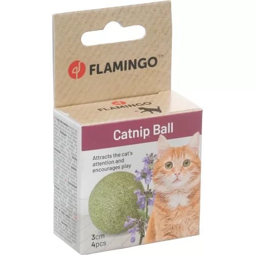 Flamingo Katti Macskamenta Golyó Játék Macskáknak (3 cm) - 4 db