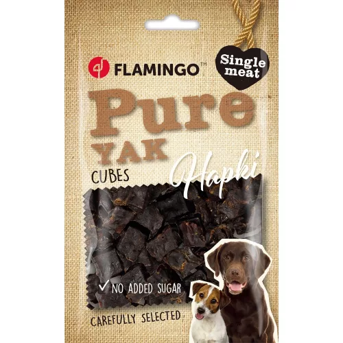 Flamingo Hapki Pure Cubes Monoprotein Jutalomfalat Kutyáknak (Jak) - 85 g