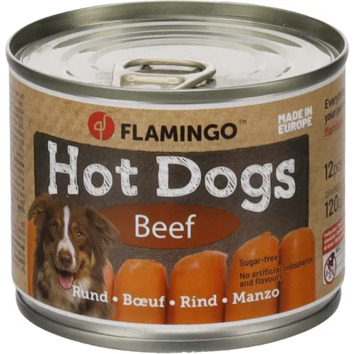 Flamingo Hot Dogs Jutalomfalat Kutyáknak (Marha) - 120 g