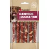 Flamingo Rawhide Stick Gabonamentes Jutalomfalat Kutyáknak (Kacsa és Hal) (12 cm, 6 db) - 70 g
