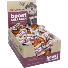   Flamingo Boost Collagen Croissant Gabonamentes Jutalomfalat Kutyáknak (Lazac és Kollagén) (30 db) - 40 g