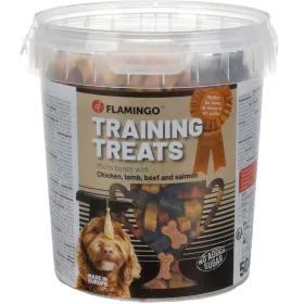   Flamingo Training Treats Micro Bones Jutalomfalat Kutyáknak (Csirke, Bárány, Marha és Lazac) - 500 g