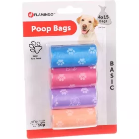 Flamingo Mancs Mintás Kutyapiszok Zacskó - 4x15 db