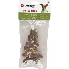   Flamingo Duetto Bones Jutalomfalat Kutyáknak (Bárány és Rizs) (6 cm, 6 db) - 90 g