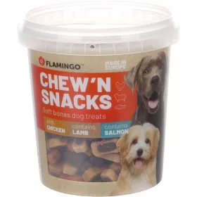   Flamingo Chew'n Snacks Biscuit Jutalomfalat Kutyáknak (Csirke, Bárány és Lazac) - 500 g