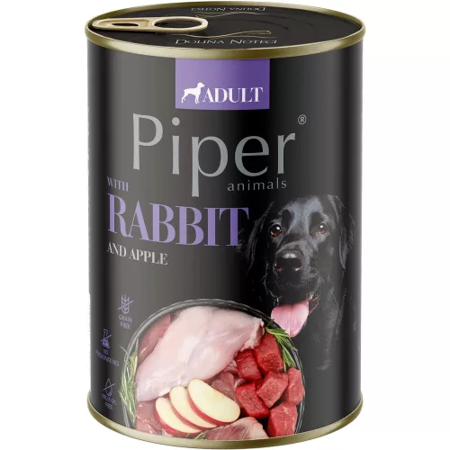 Piper Adult Gabonamentes Konzerv Kutyáknak (Nyúl és Alma) - 400 g