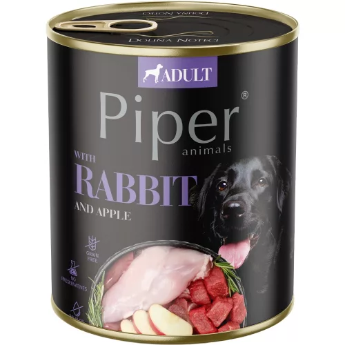 Piper Adult Gabonamentes Konzerv Kutyáknak (Nyúl és Alma) - 800 g