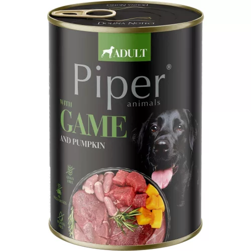 Piper Adult Gabonamentes Konzerv Kutyáknak (Vad és Sütőtök) - 400 g