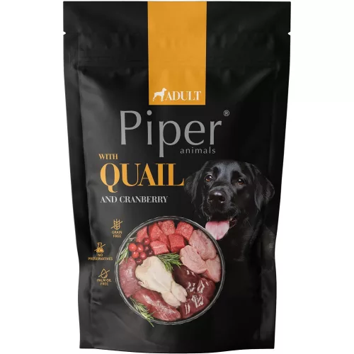 Piper Adult Gabonamentes Alutasakos Kutyaeledel (Fürj és Áfonya) - 500 g