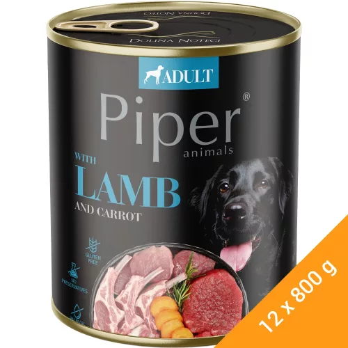 Piper Adult Konzerv Kutyáknak (Bárány és Répa) - 12x800 g
