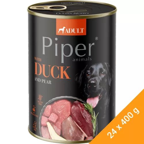 Piper Adult Konzerv Kutyáknak (Kacsa és Körte) - 24x400 g