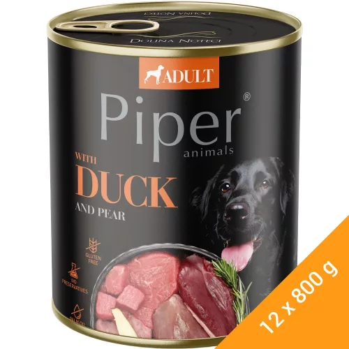 Piper Adult Konzerv Kutyáknak (Kacsa és Körte) - 12x800 g