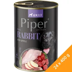   Piper Adult Gabonamentes Konzerv Kutyáknak (Nyúl és Alma) - 24x400 g